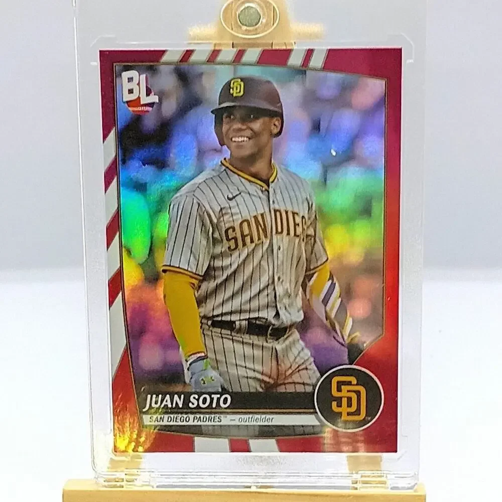 Juan Soto Red Foil Refractor Big League #284 Topps 2023 San Diego Padres - Picture 6 of 8